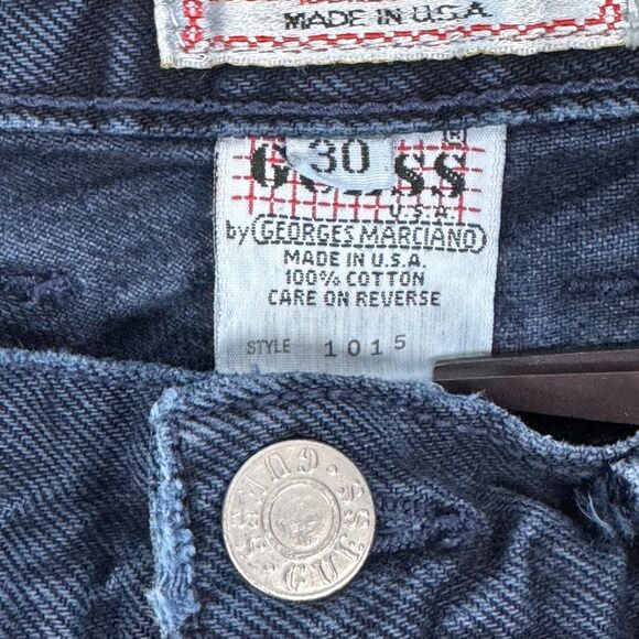 Vintage Guess Jeans by Georges Marciano Women 30 Washed Blue High Rise Tapered - Picture 7 of 16